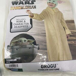 Jazwares Star Wars The Mandalorian Grogu Costume Robe Headpiece Size 2T-3T